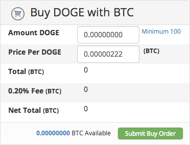 doge purchase example