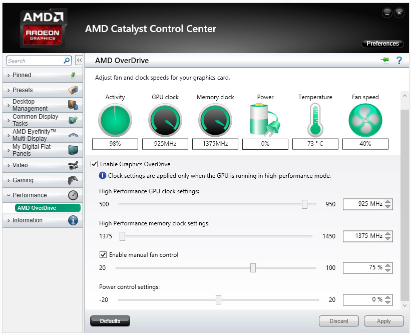 catalyst control center example