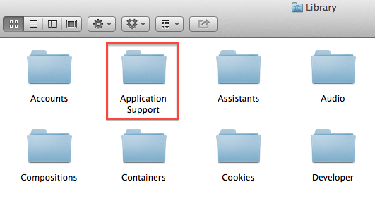 application support folder example